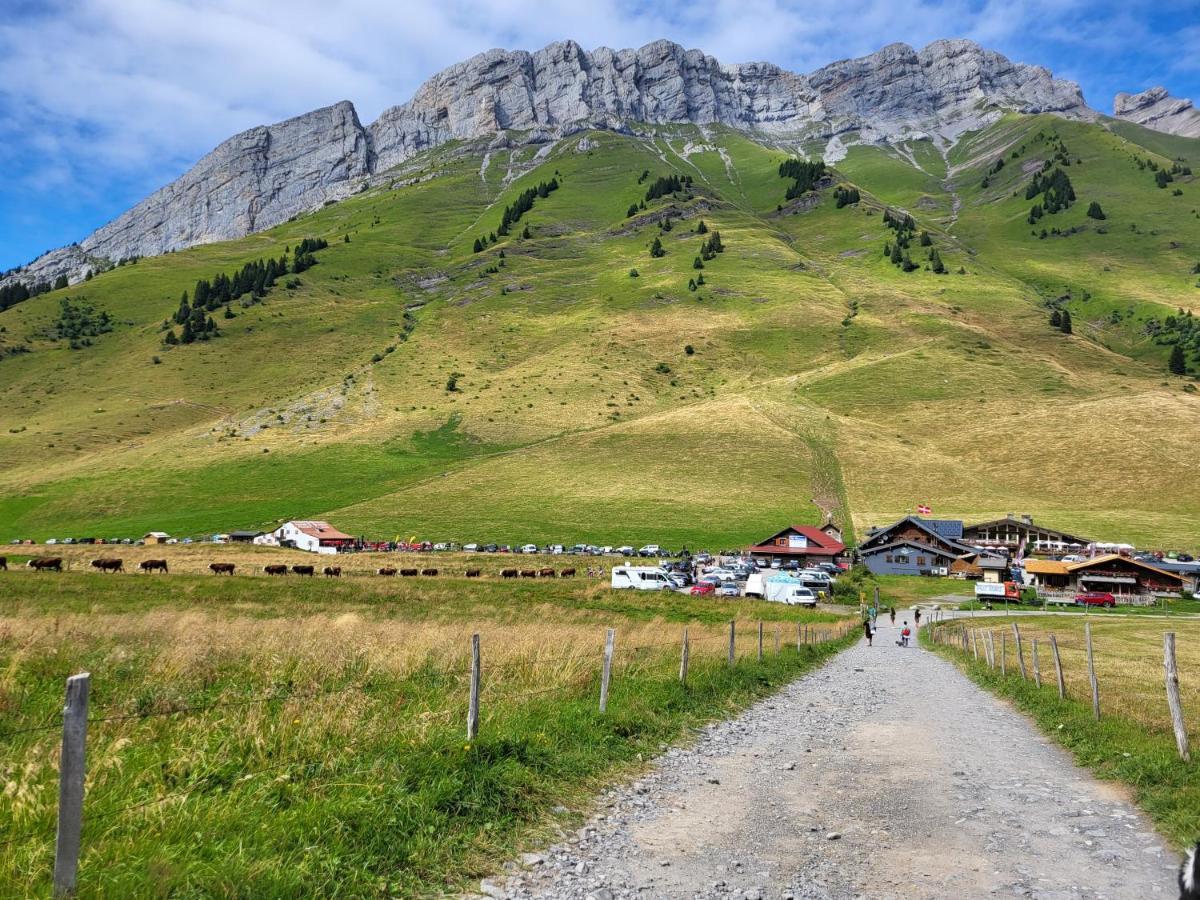 Appartement Cosy Face Aux Aravis Le Grand-Bornand Eksteriør billede