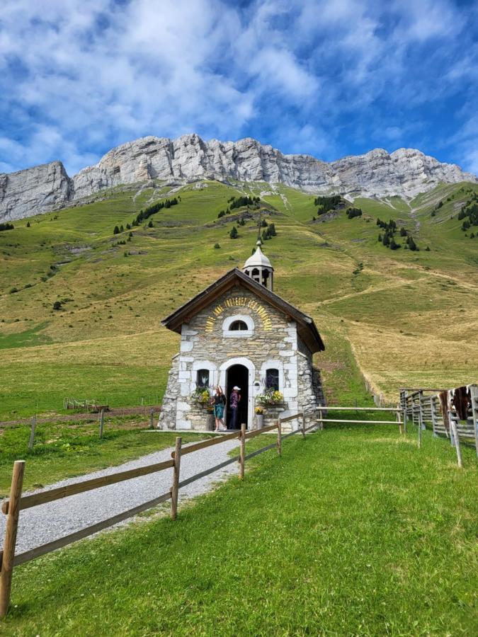 Appartement Cosy Face Aux Aravis Le Grand-Bornand Eksteriør billede